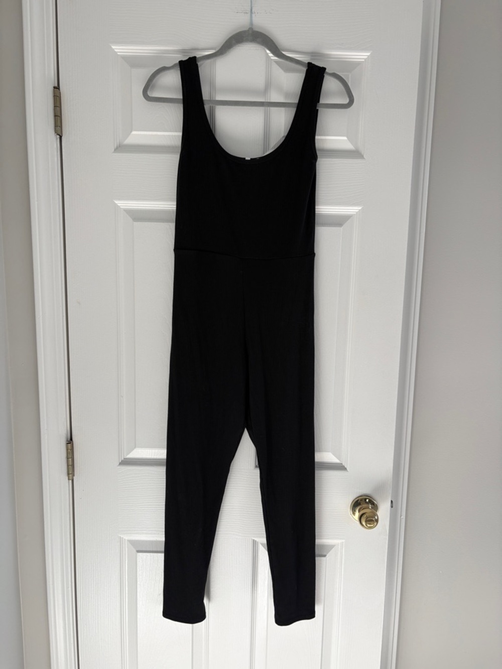 Black Scoop-Neck Sleeveless Jumpsuit